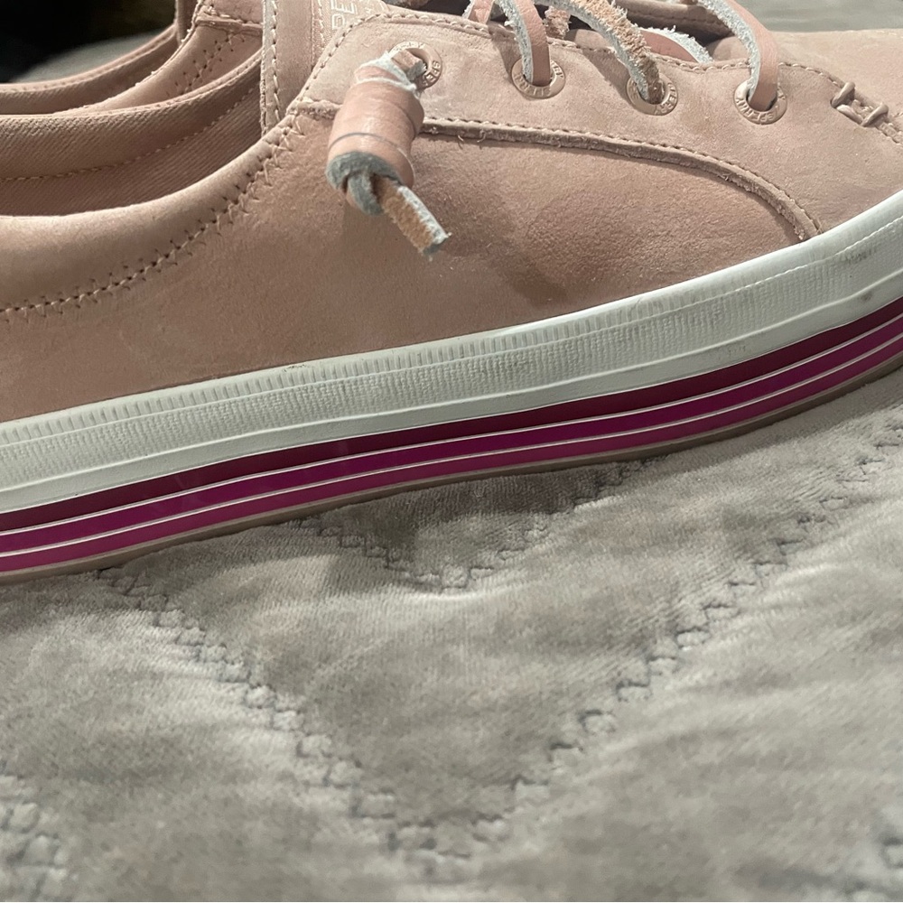 Sperry Pink Sneakers Low-Top Canvas - Picture 3 of 4
